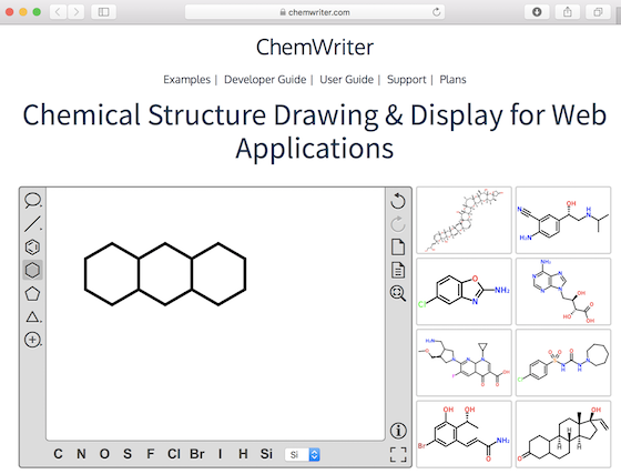 Molecule Online Tool - chemwriter.com