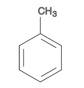 Upward Toluene Molecule